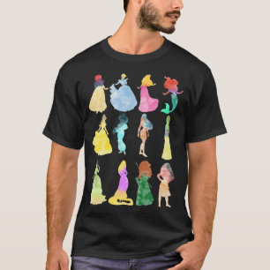 Princesses aquarelle T-shirt classique