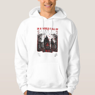 Princesses Be Witch Halloween Castle Cauldron Grav Hoodie