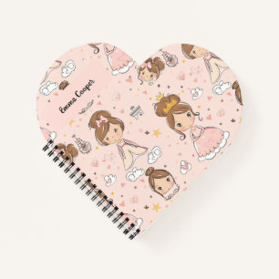 Princesses & Hearts Soft Pastels Kids' Notebook