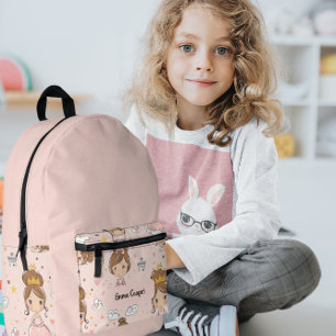 Princesses & Hearts Soft Pastels Kids' Printed Backpack
