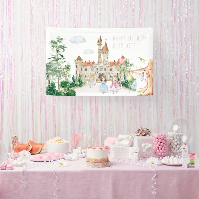 Princesses, Knights & Dragons Fairy Tale Welcome Banner (Party)