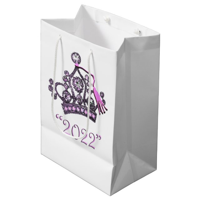 PrincessTiara "Class of 2022"  Medium Gift Bag (Front Angled)