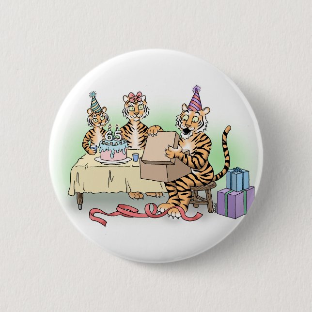 Princeton '78 65th Birthday 2 1/4" 2 Inch Round Button (Front)