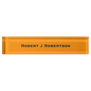 Princeton Orange Personalized Nameplate