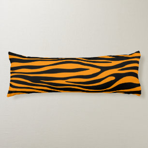Princeton Orange Zebra Print Body Pillow