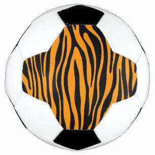 Princeton Orange Zebra Print Soccer Ball
