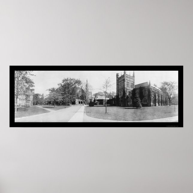 Princeton University Photo 1909 Poster (Front)