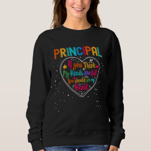 Principal Appreciation Week Back to School Heart Sweatshirt