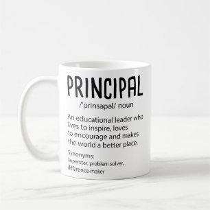 Principal Definition Funny Gift for Teacher Coffee Mug