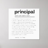 Principal Definition Print, Custom Principal Gift