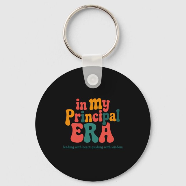 Principal In My Principal Era Back To School  Keychain (Front)