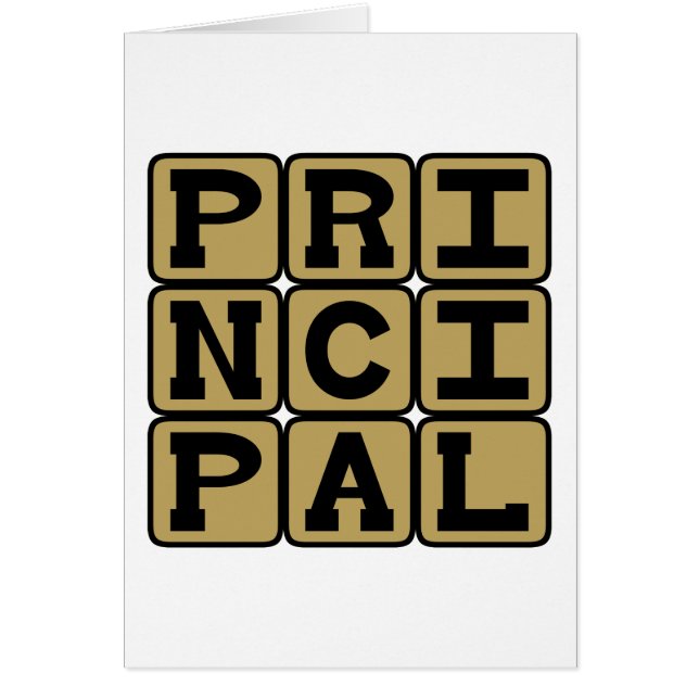 Principal, Leader of the School (Front)