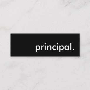 principal. mini business card