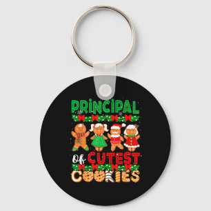 Principal Of Cutest Cookies Christmas Gingerbreads Keychain
