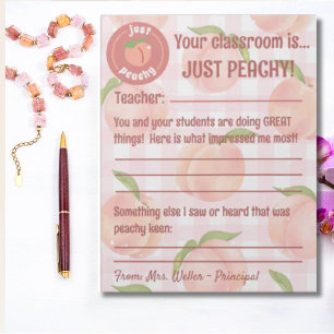 Principal Positive Teacher Feedback Customizable Notepad