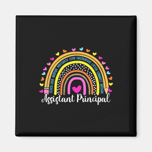 Principal Rainbow I#39;ll Be There For You School  Magnet (Front)