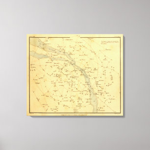 Principal Stars Visible to Great Britain Canvas Print