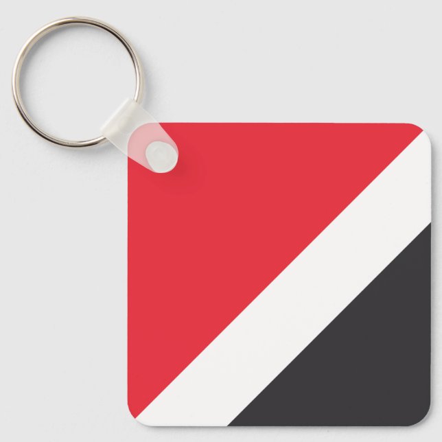Principality of Sealand Flag Keychain (Front)