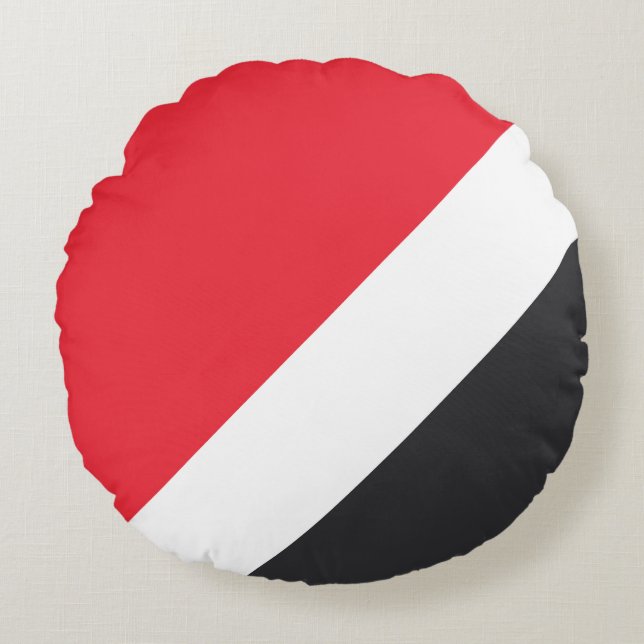 Principality of Sealand Flag Round Pillow (Front)