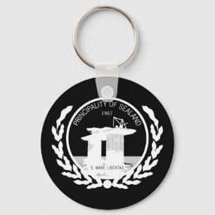 principality of sealand seal crest keychain
