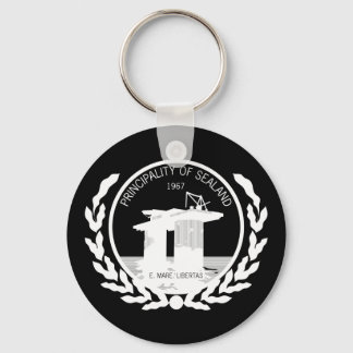 principality of sealand seal crest keychain