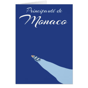 Principauté de Monaco travel poster