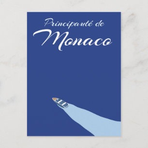 Principauté de Monaco travel poster Postcard