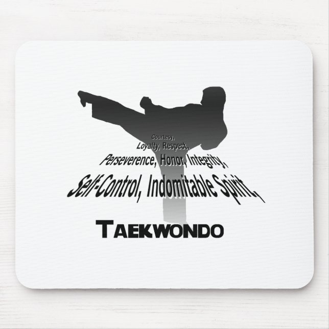 Principes de tapis de souris du Taekwondo (Devant)