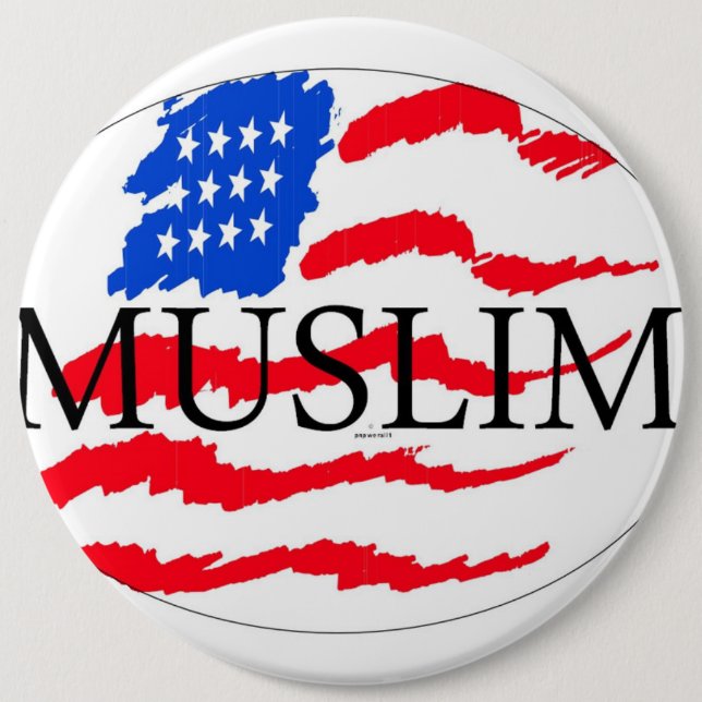 principles of life - muslim american 6 inch round button (Front)