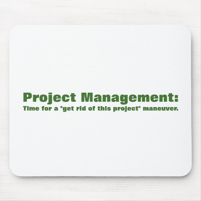 Principles of project management mouse pad (Front)