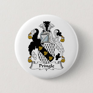 Pringle Family Crest 2 Inch Round Button