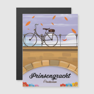 Prinsengracht,Canal Amsterdam Travel poster