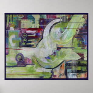 Print 20x16in Original Painting Abstract Modern