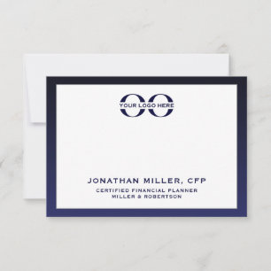 Print and Digital Format Corporate Logo Note Card
