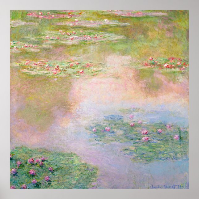 PRINT | Claude Monet (40"x40") Nymphéas (Front)