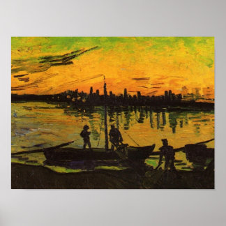 Print - Coal Barges
