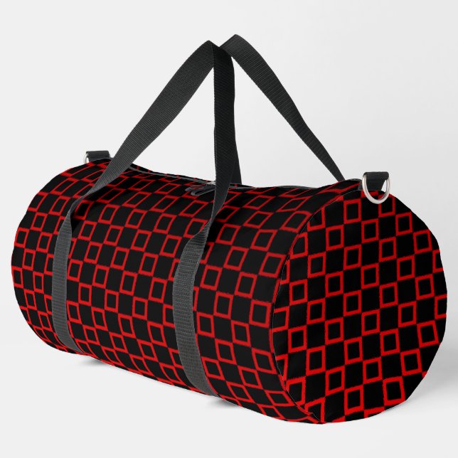Print Cut Sac à coudre noir et rouge design modern (Coin gauche)