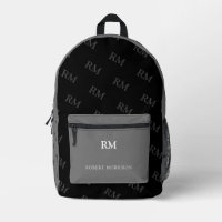 Print Cut Sew Bag black and grey two