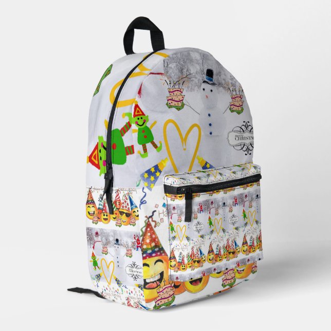 Print Cut Sew Bag Merry Christmas Happy Birthday (Back Corner Left)