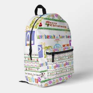 Print Cut Sew Bag Merry Christmas Happy Birthday