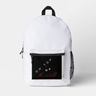 Print Cut Sew Bag - on top of the world Backpack 