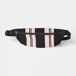 Print Cut Sew Bag Pink & White Gold Black 