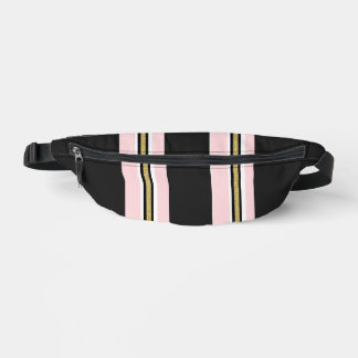 Print Cut Sew Bag Pink & White Gold Black 