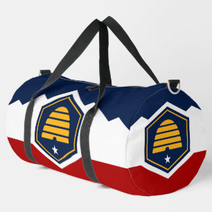 Print Cut Sew Bag, Utah State flag Duffle Bag