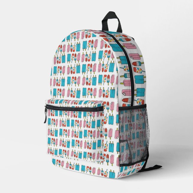 Print Cut Sew Bag White Popsicles  (Back Corner Right)