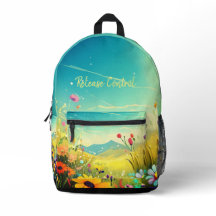 Print Cut Sew Bag with colourful meadow