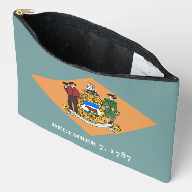Print Cut Sew Bag with flag of Delaware, USA (Open)