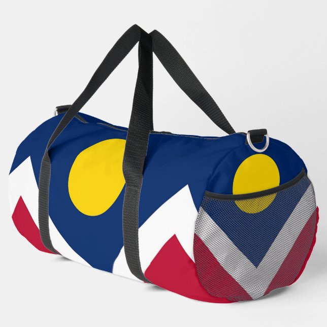 Print Cut Sew Bag with flag of Denver, USA (Right Corner)
