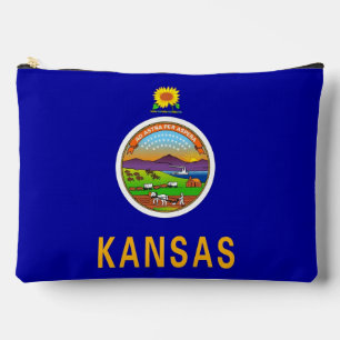 Print Cut Sew Bag with flag of Kansas, USA