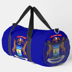 Print Cut Sew Bag with flag of Michigan, USA